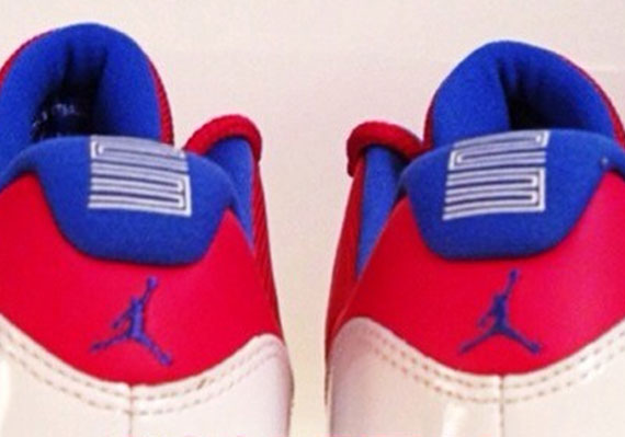 Air Jordan XI Low - Red - White - Blue - Michael Jordan PE