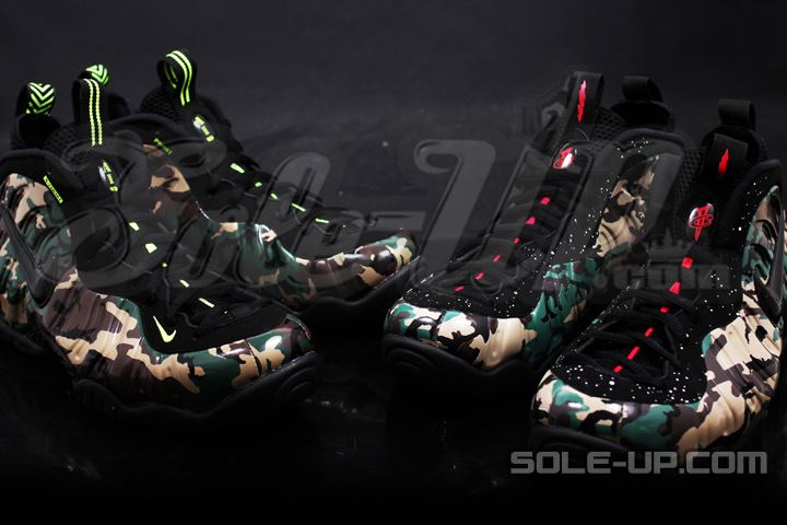Nike Air Foamposite One Army Camo Sample Comparison 8