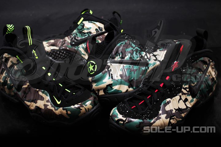 Nike Air Foamposite One Army Camo Sample Comparison 9