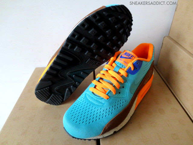 Nike Air Max 90 Em Blue Orange Brown 06