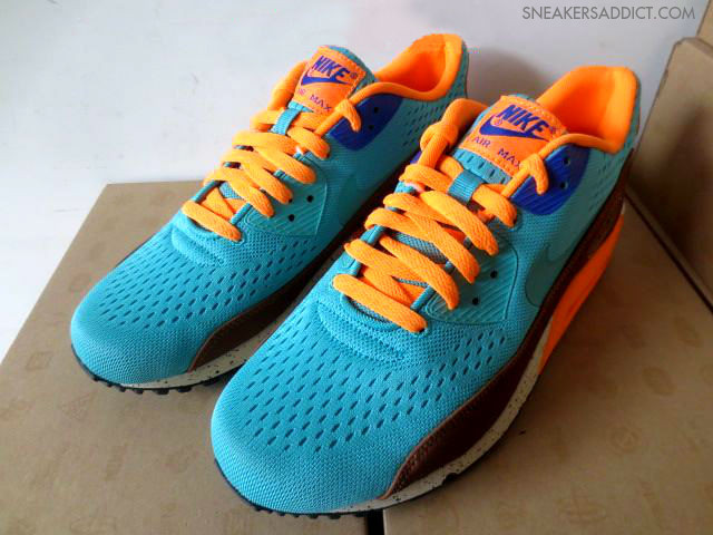 Nike Air Max 90 Em Blue Orange Brown 07