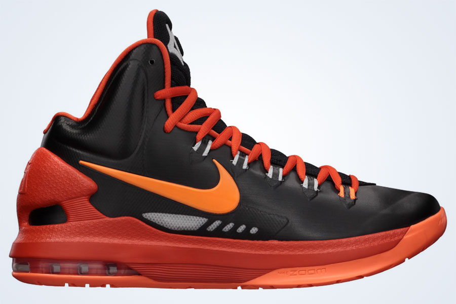 Nike Kd V Black Total Orange Team Orange Strata Grey 1