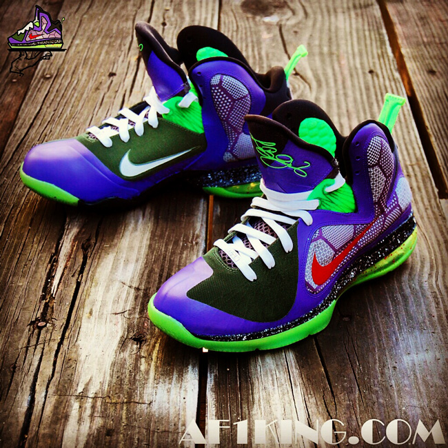 Nike Lebron 9 Jokerman Custsom Gourmet Kickz 02