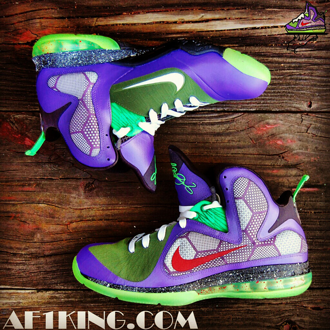 Nike Lebron 9 Jokerman Custsom Gourmet Kickz 06