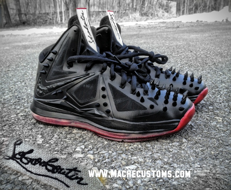 Nike Lebron X Lebronboutin Customs Mache 02