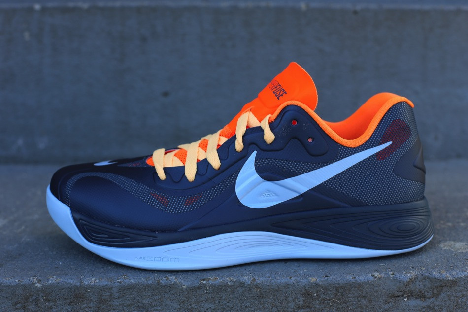Nike Zoom Hyperfuse 2012 Low Squadron Blue Ice Blue Total Orange 1