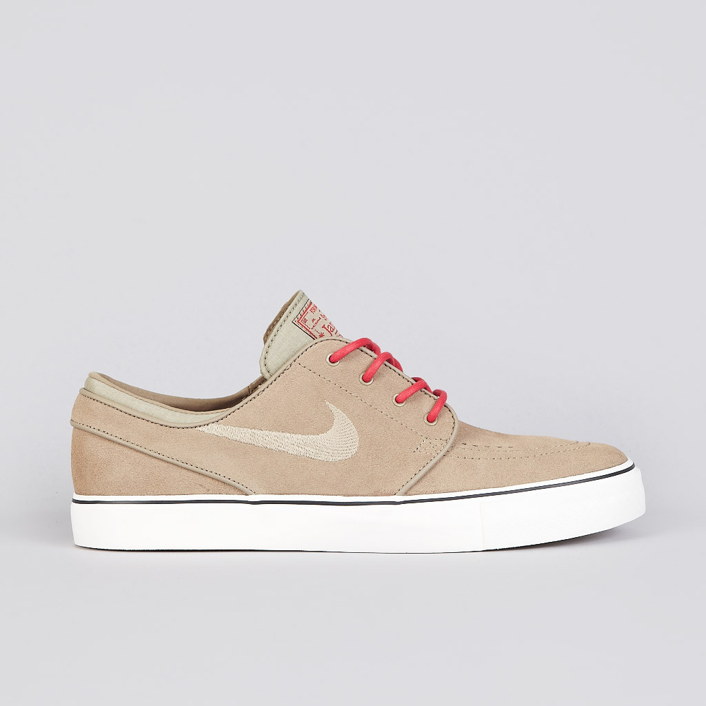 Nike Zoom Stefan Janoski Khaki Hyper Red 1