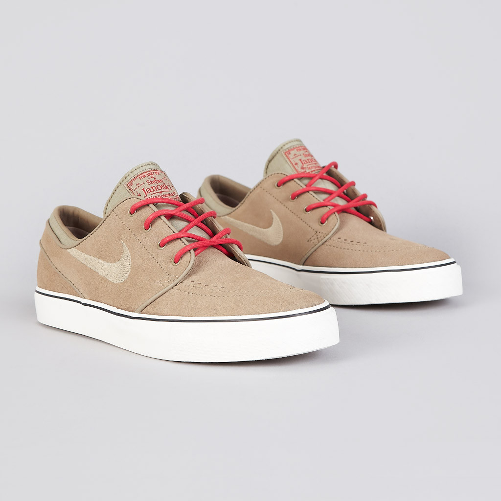 Nike Zoom Stefan Janoski Khaki Hyper Red 2
