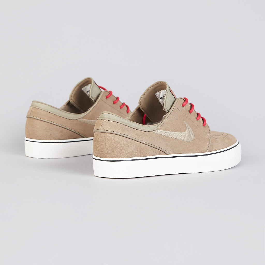 Nike Zoom Stefan Janoski Khaki Hyper Red 3