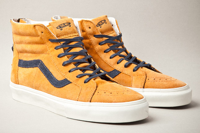 Vans Vault Sk8 Hi Lx Zip Gold 2