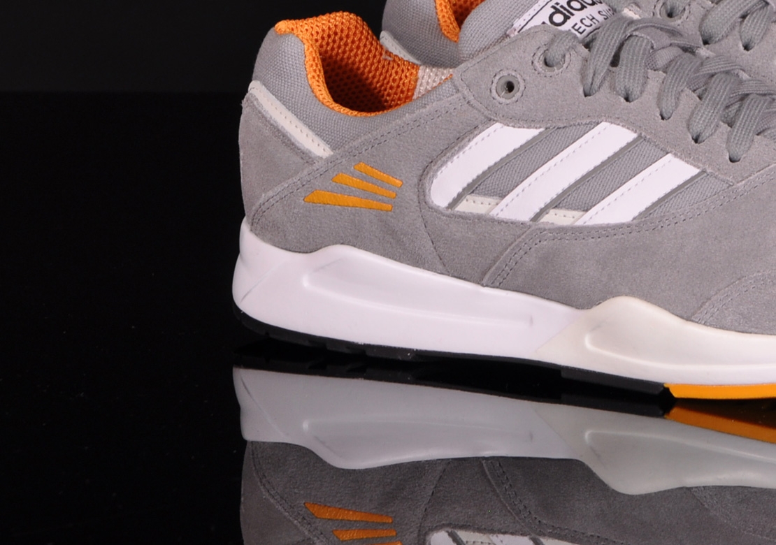 Adidas Originals Tech Super Grey Rock Joy Orange 6