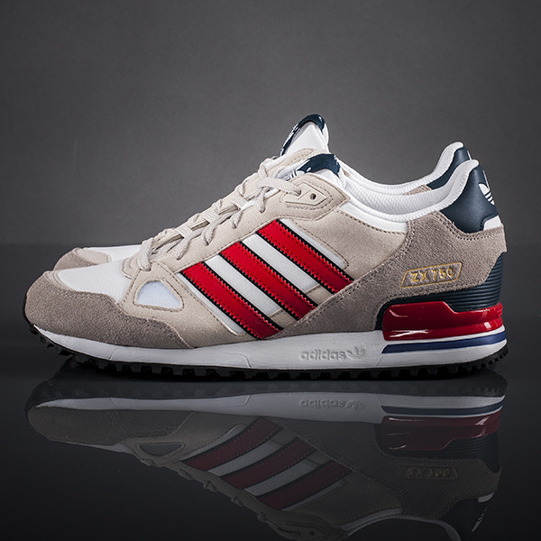 Adidas Originals Zx 750 Running White Vivid Red 
