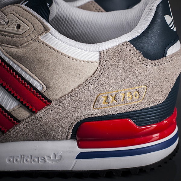 Adidas Originals Zx 750 Running White Vivid Red 6