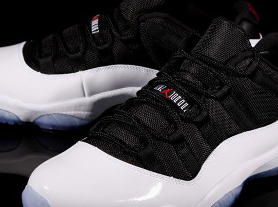 Air Jordan Xi Low White Black Red 011