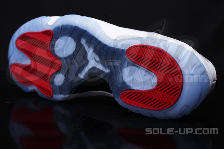 Air Jordan Xi Low White Black Red Ice Outsole 02