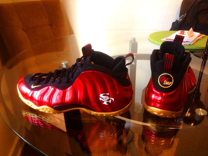Nike Air Foamposite One Ravens 49ers Customs 04