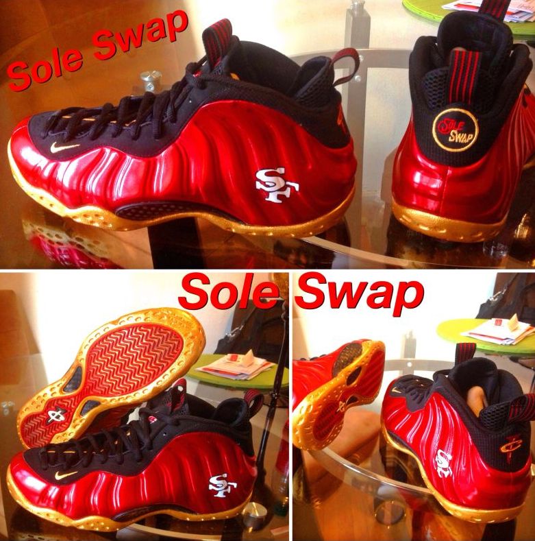 Nike Air Foamposite One Ravens 49ers Customs 05