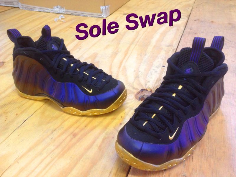 Nike Air Foamposite One Ravens 49ers Customs 06