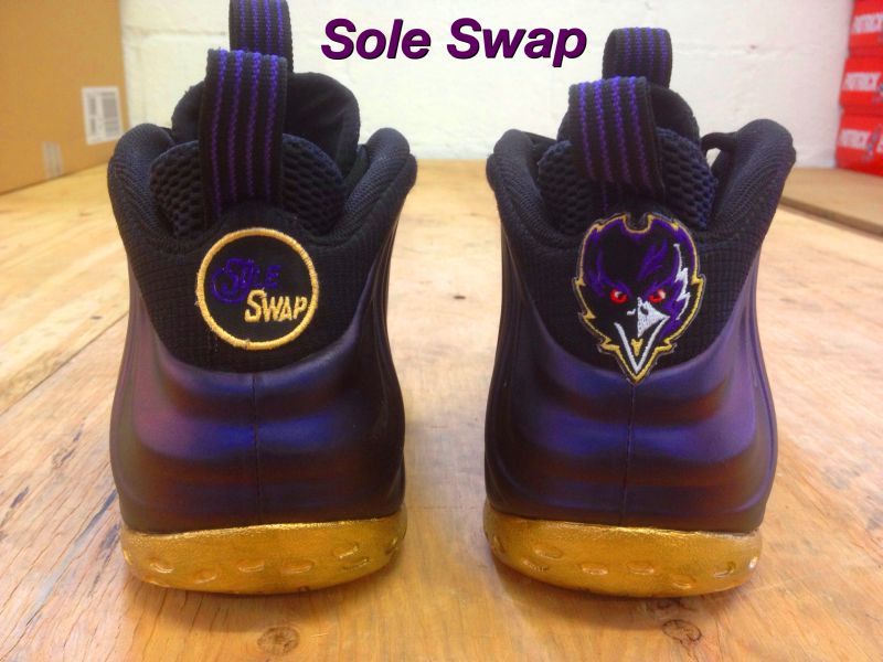 Nike Air Foamposite One Ravens 49ers Customs 07