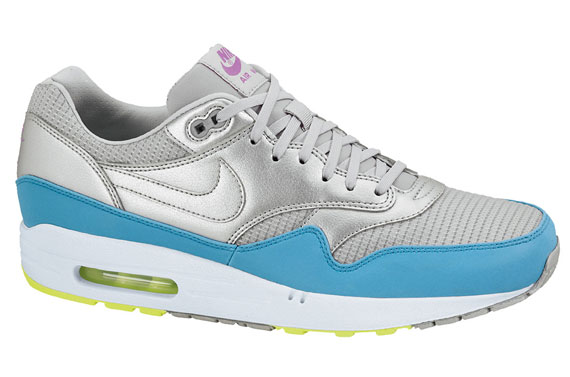 Nike Air Max 1 Fb Metallic Silver Current Blue