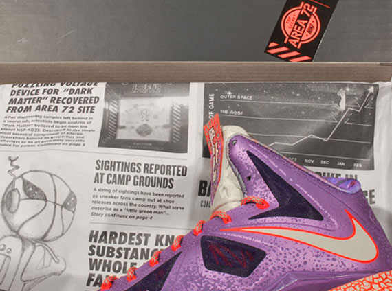 Nike Lebron X As Laser Purple Strata Grey Total Crimson