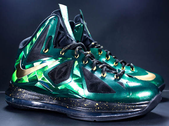 Nike LeBron X "Emerald" Customs by Diversitile