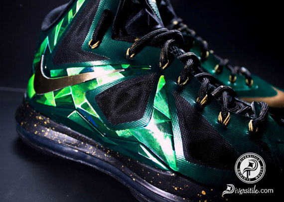 Nike Lebron X Emerald Custom By Diversitile 4