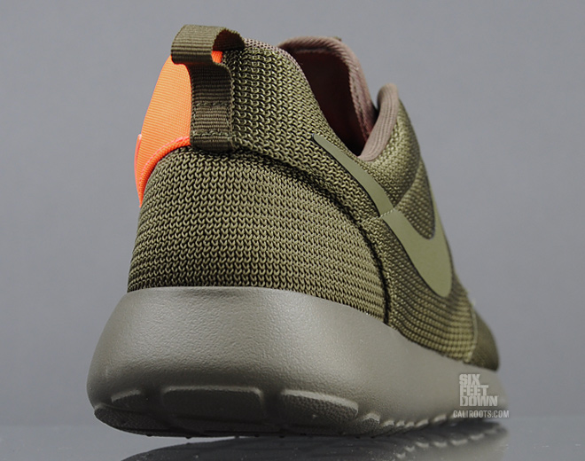 Nike Roshe Run Squadron Green Total Orange 03