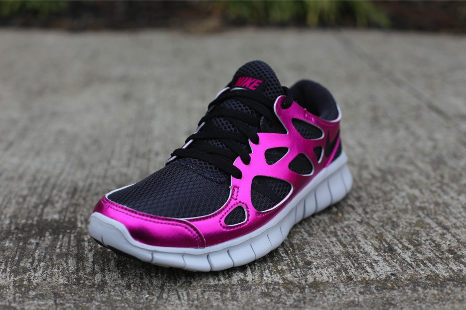 Nike Wmns Free Run 2 Prm Ext Black Rave Pink 2