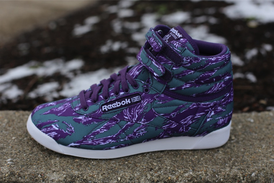 Reebok Womens Freestyle Hi Int R12 Tiger Camo 1