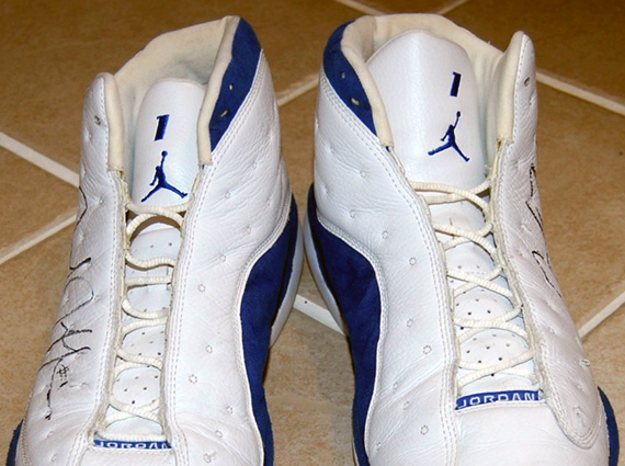 Air Jordan Xiii Jared Jeffries Autographed Wizards Pe