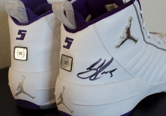 Air Jordan XIX SE – Jalen Rose Autographed/Game Worn Toronto Raptors PE