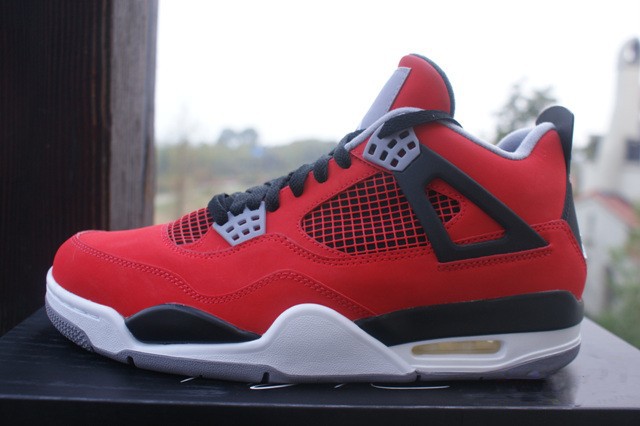 Fire Red Nubuck Air Jordan 4 1