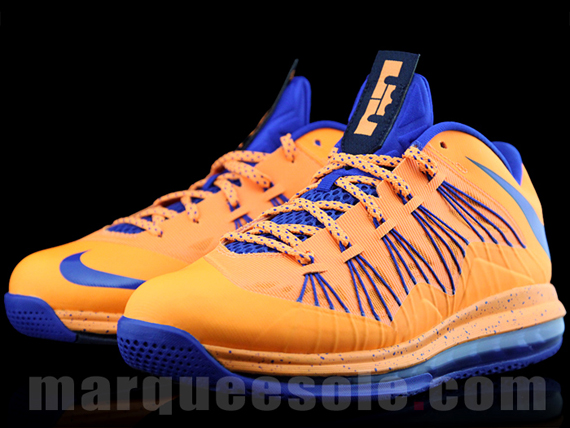 Lebron X Low Orange Blue 01