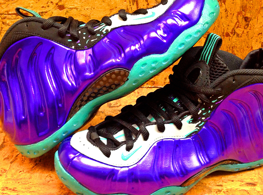Nike Air Foamposite One Grape Soleswap Customs