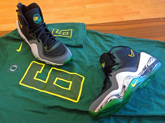 Nike Air Penny V "Oregon Ducks" Customs by Sole Swap