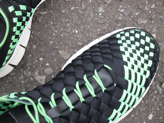 Nike Free Inneva Woven Black Poison Green White 4