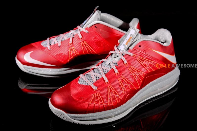 Nike Lebron X Low University Red 01