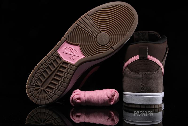 Nike Sb Dunk High Pro Smoke Baroque Brown Ion Pink 3