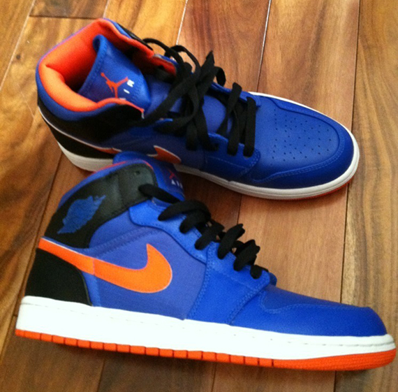 Air Jordan 1 Mid Royal Orange Black Sample 2
