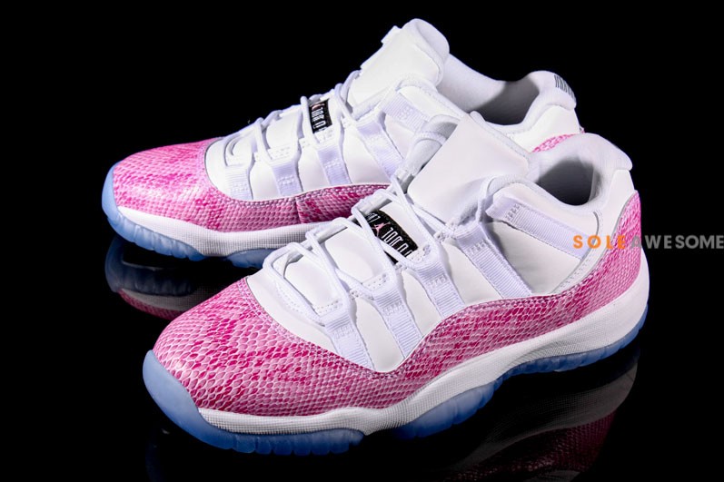 Air Jordan 11 Low Gs Pink Snakeskin 01