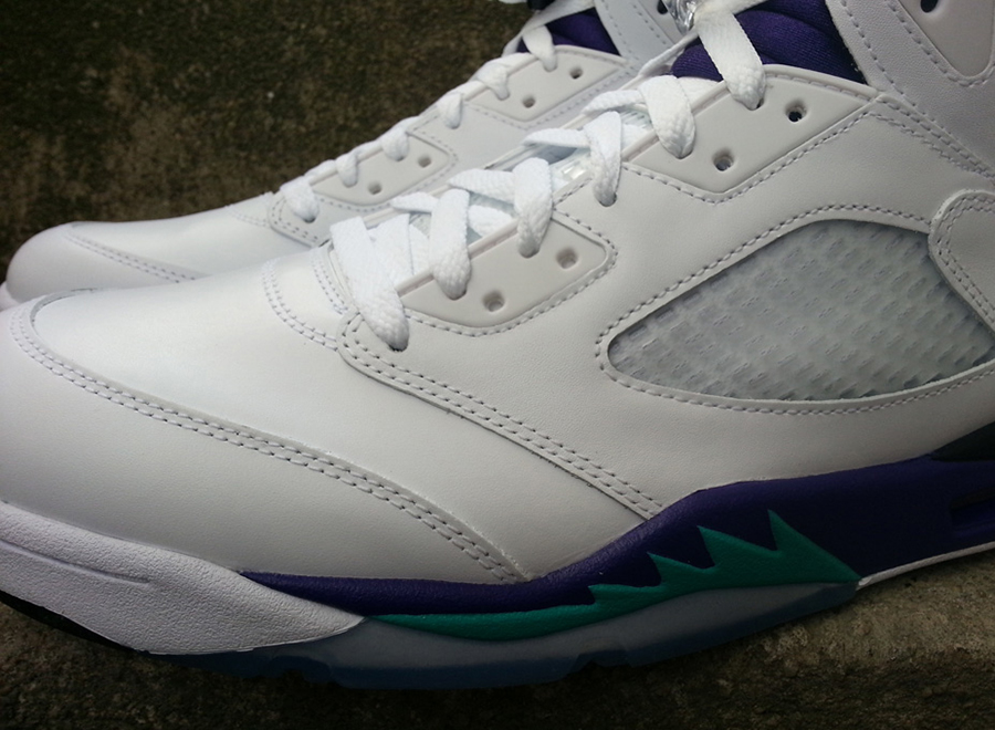 Air Jordan V Grape Detailed Images
