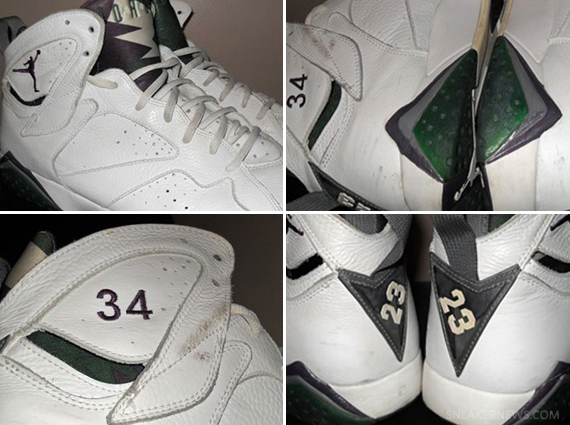 Air Jordan Vii Ray Allen Milwaukee Bucks Home Pe