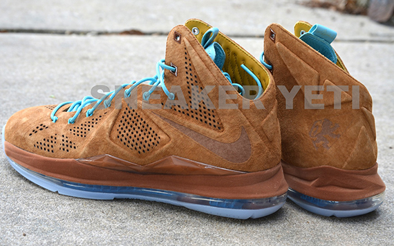 Hazelnut Brown Suede Nike Lebron X Nsw 12