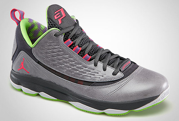 Jordan Cp3.vi Ae Wolf Grey Bright Crimson Dark Grey Electric Green 2
