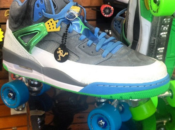 Javale McGee's Jordan Spiz'ike Rollerskates