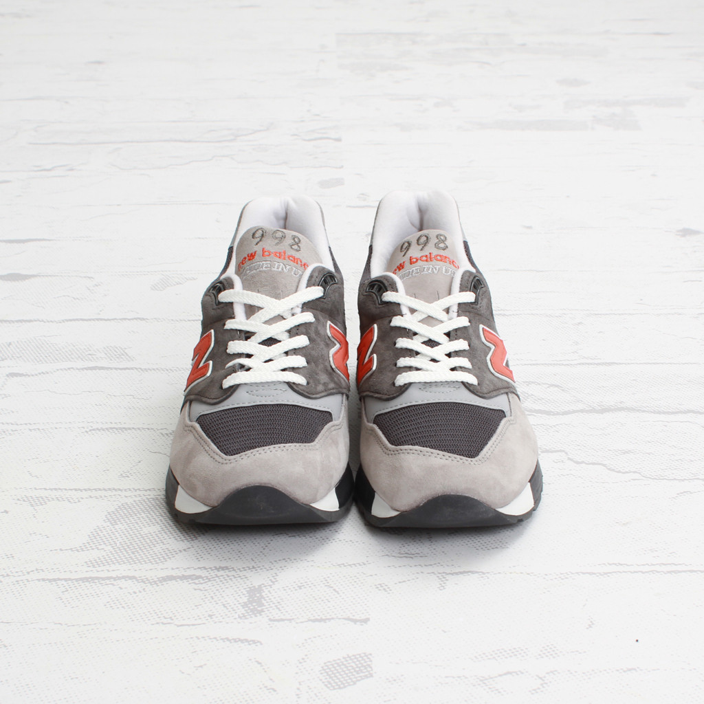 New Balance 998 Dark Grey Orange 5