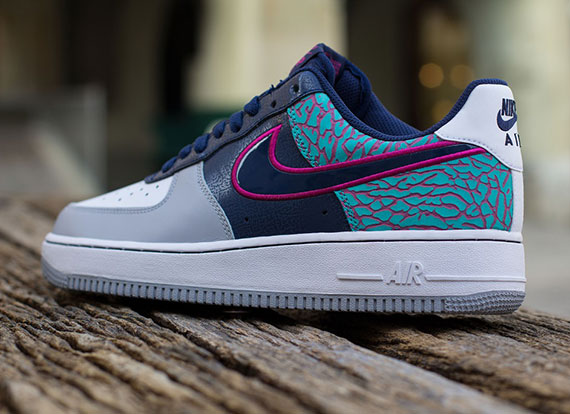 Nike Air Force 1 Low Midnight Navy Fusion Pink Elephant 2