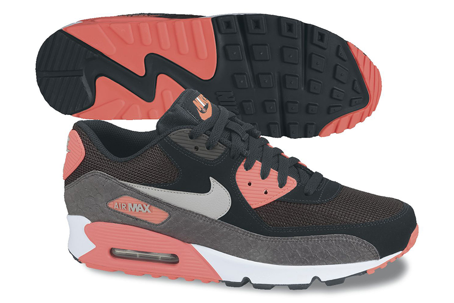 Nike Air Max 90 Essential Black Wolf Grey Atomic Red Anthracite June 2013