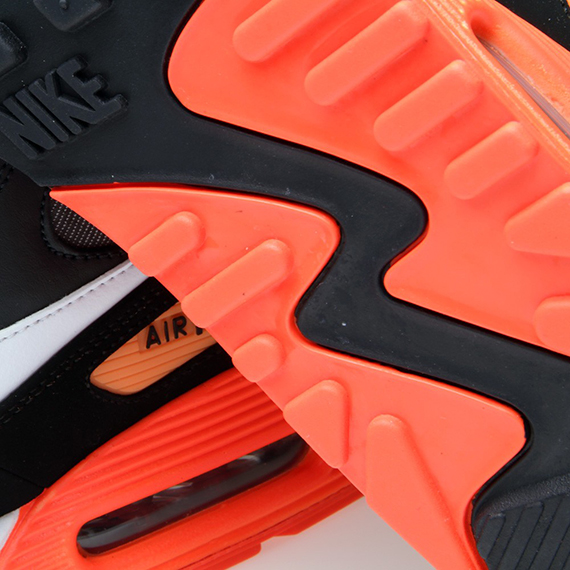 Nike Air Max 90 Premium Black Dark Grey Total Crimson 2